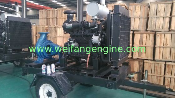 Trailer type Diesel Water Pump Set With DCEC Diesel Engines For Agriculture irrigation