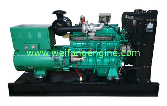 100KW 125KVA Standby Diesel Generator Set Powered By Weifang Diesel Engine R6105IZLD In Red