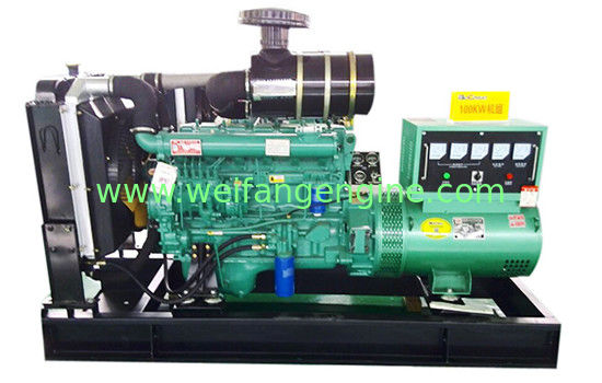 100KW 125KVA Standby Diesel Generator Set Powered By Weifang Diesel Engine R6105IZLD In Red
